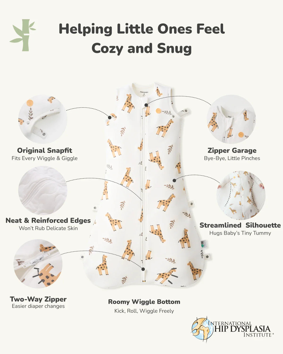 Baby Sleep Sack 1.5 TOG & Easy Swaddle Wrap For 0-3M Bundle