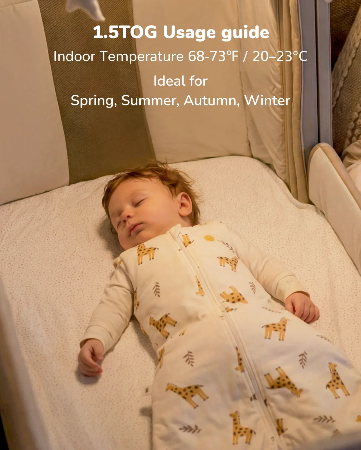 Baby Sleep Sack 1.5 TOG & Easy Swaddle Wrap For 0-3M Bundle