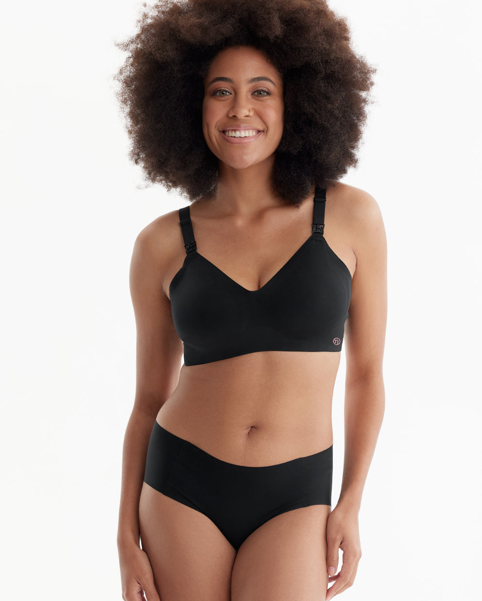 Pregnancy Comfort Bundle: Ergonest Belly Band and Ultra Soft Seamless Nursing Bra YN21