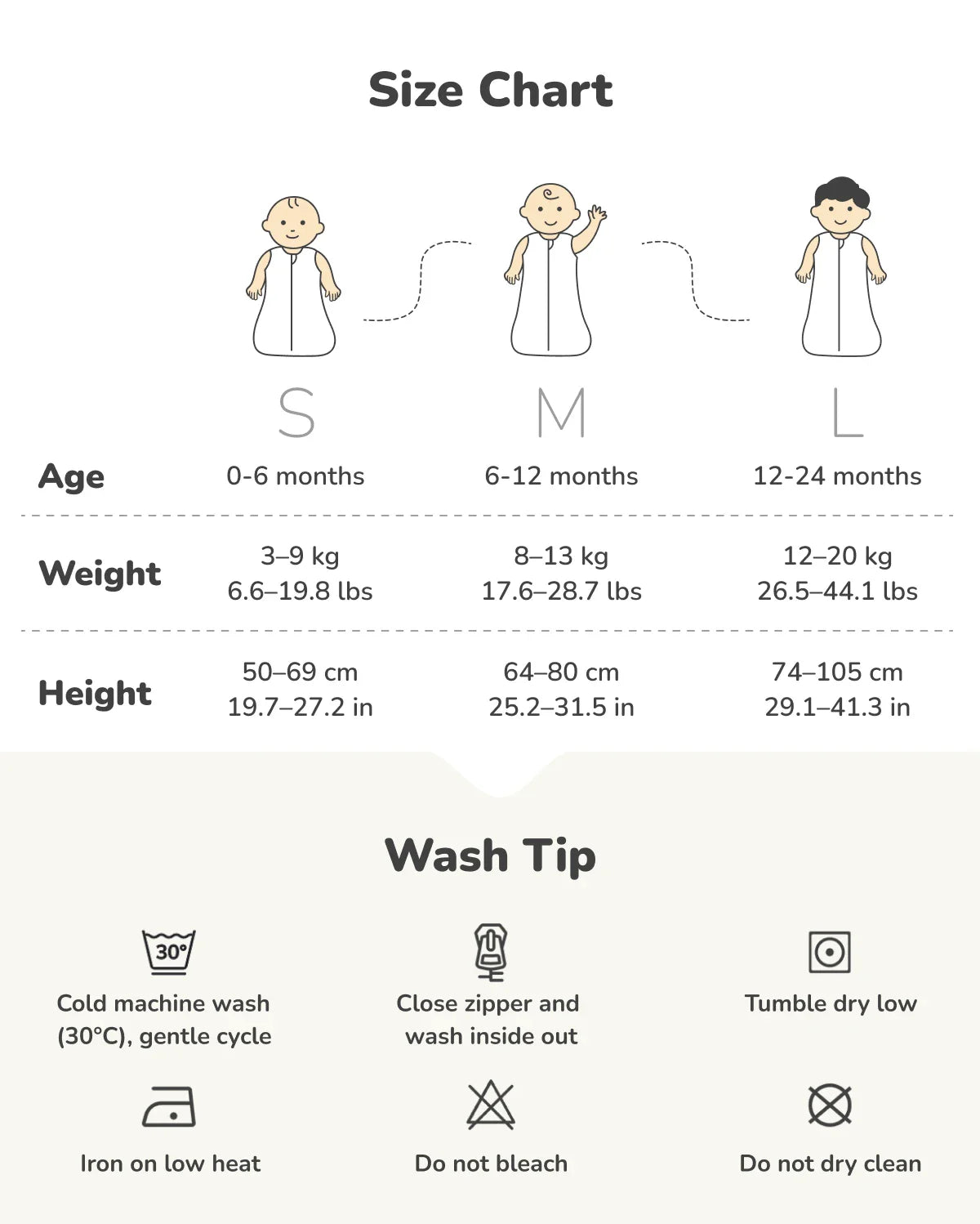 Baby Sleep Sack 1.5 TOG & Easy Swaddle Wrap For 0-3M Bundle
