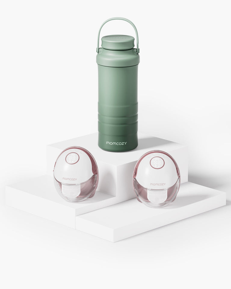 Translation missing: en.M6 Milk Cooler Bundle: M6 Hands-free Breast Pump and  Portable Baby Bottle Cooler