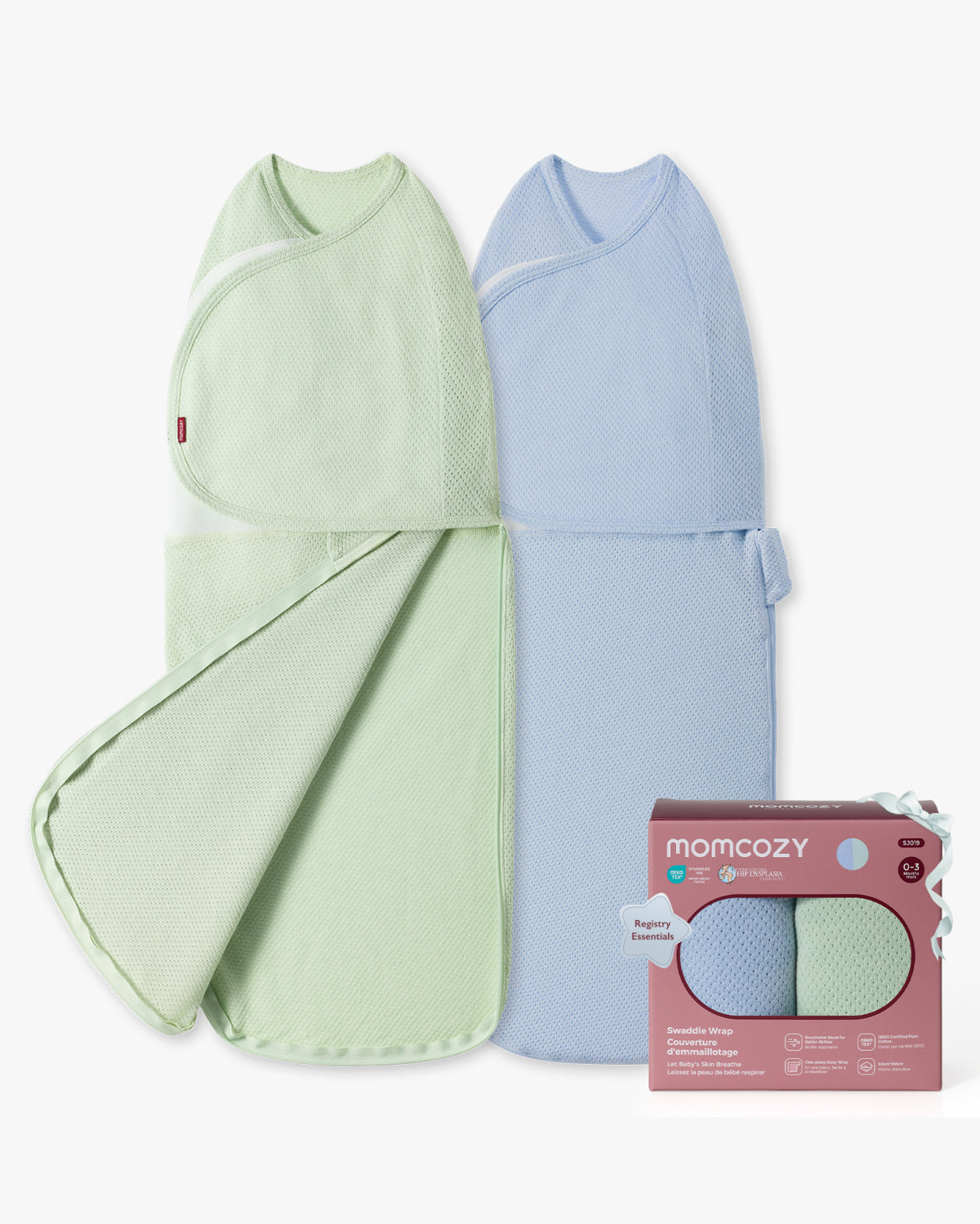 Momcozy Breathable Airflow Swaddle for 0-3M