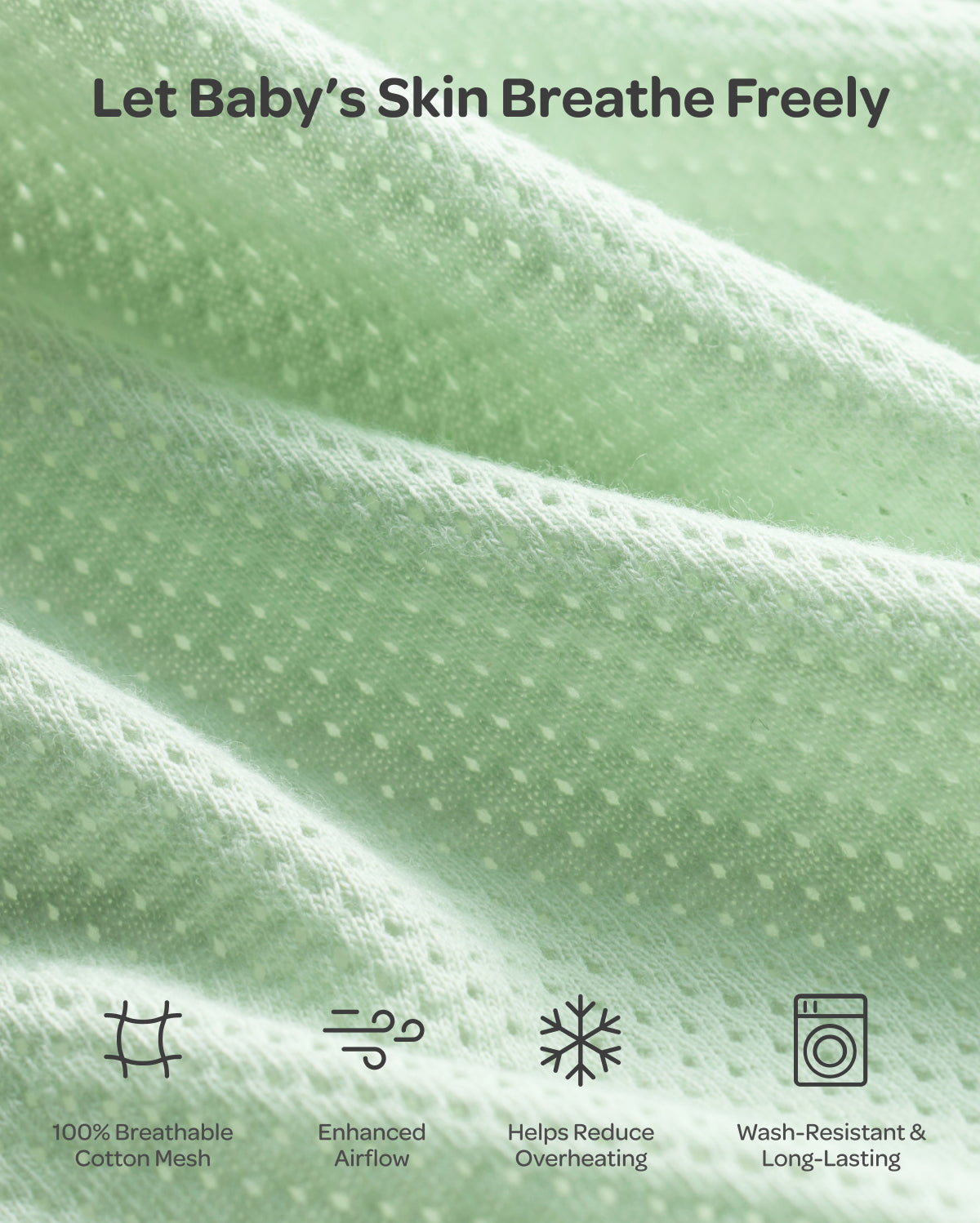 Momcozy Breathable Airflow Swaddle for 0-3M