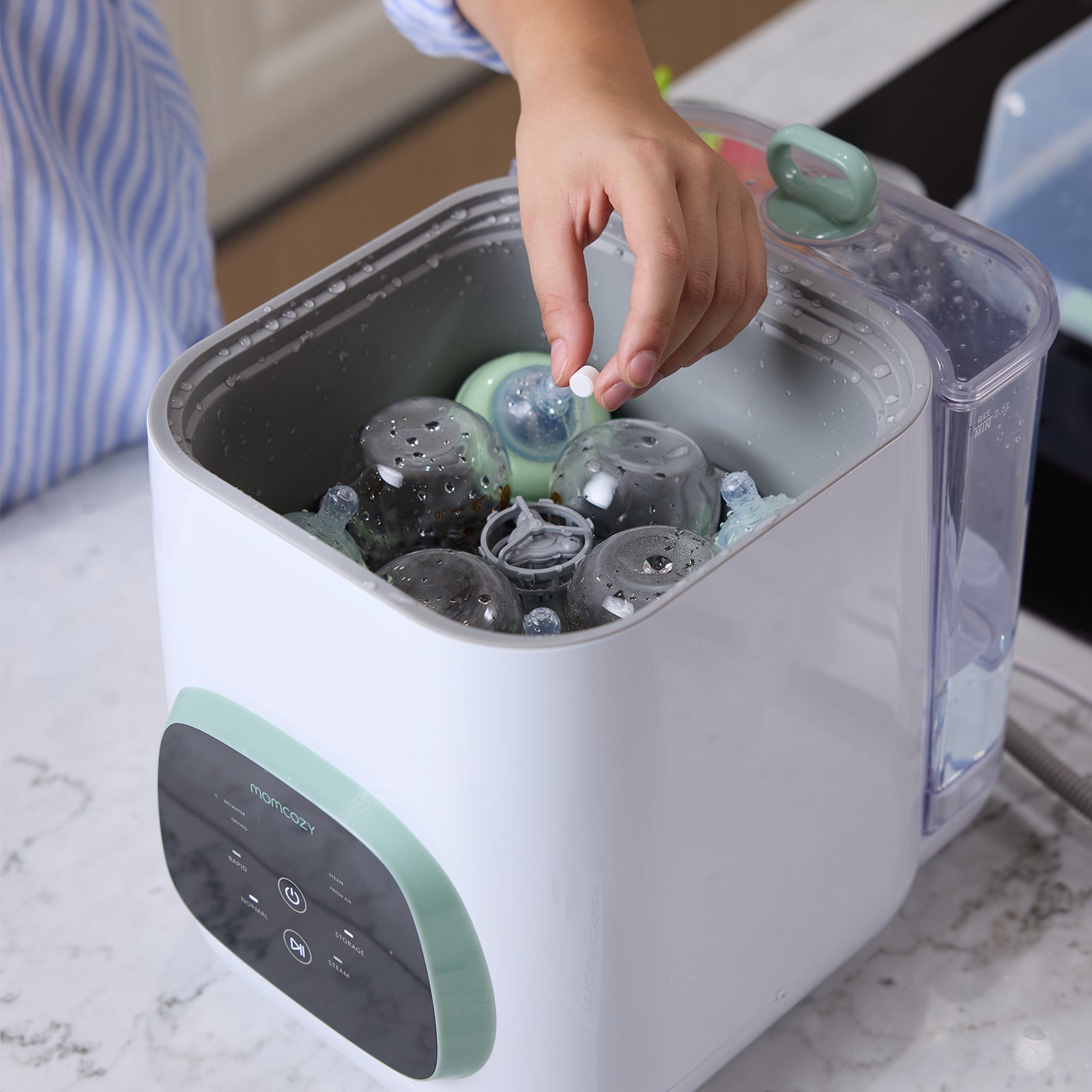 Pump & Clean Bundle: M6 Breast Pump and Bottle Washer and Washing Block