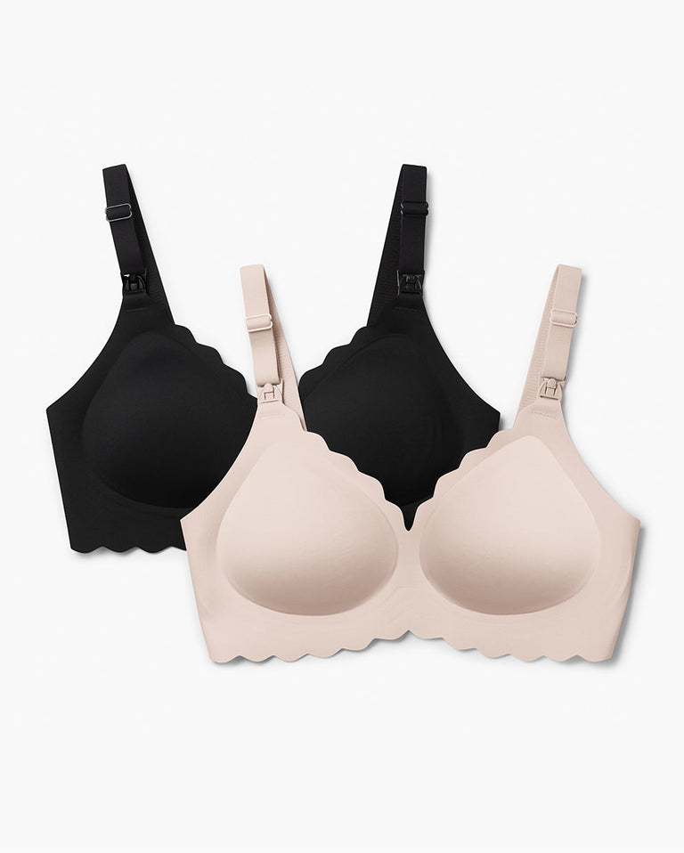 Translation missing: en.Jelly Strip - Seamless Floral Push up Nursing Bra (2 Pack)
